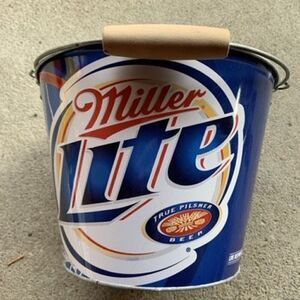 Miller Lite 2007 Basketball Metal Ice Bucket